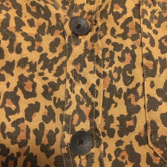 ZARA Chambray Button Front Shirt - Picture 3 of 3